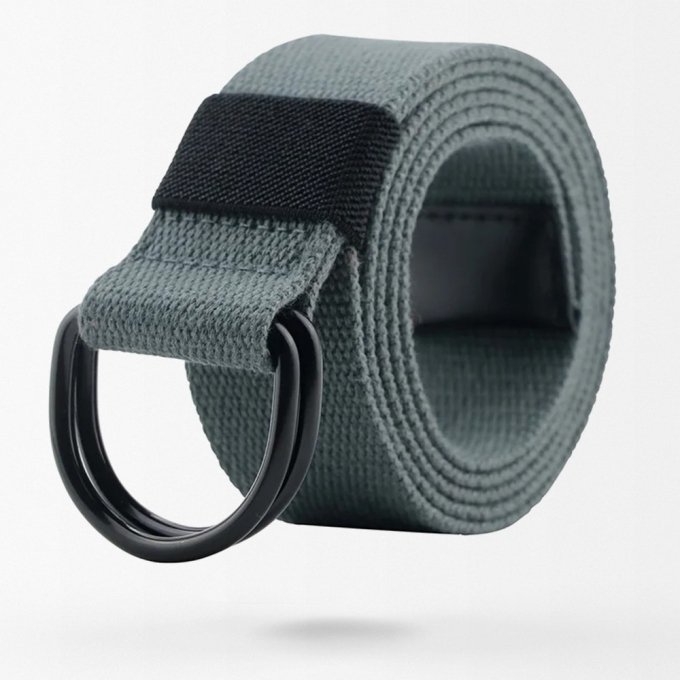 military double d-ring belt