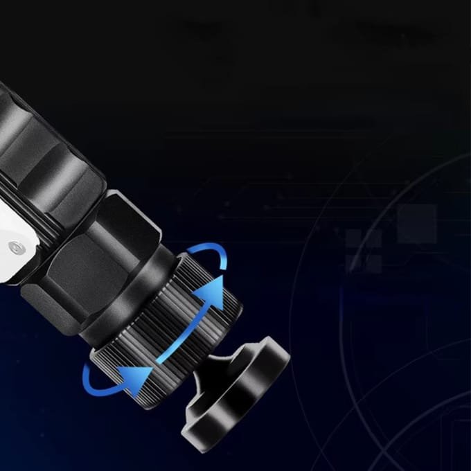 Tactical pivot flashlight with magnetic base - Image 4
