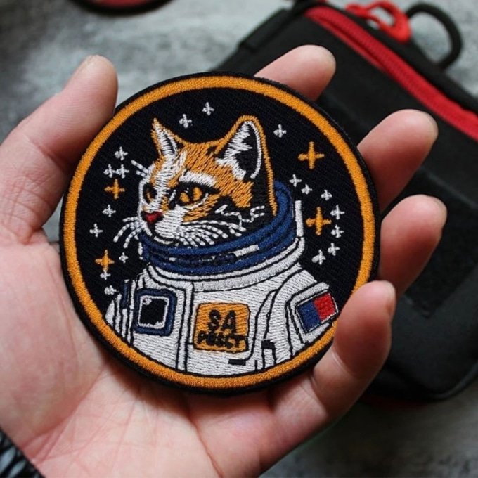 Astronaut cat patch