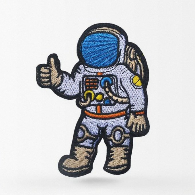Thumbs up astronaut patch