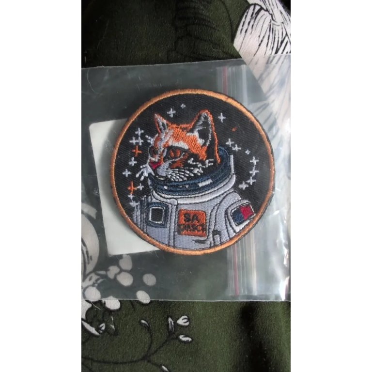 Astronaut cat patch photo review