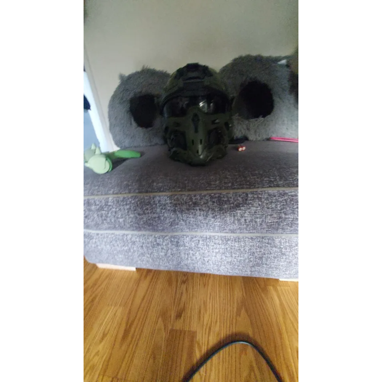 Airsoft tactical full face helmet photo review