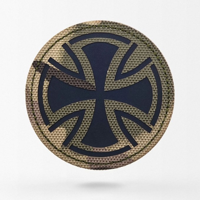 Cross patty camo patch
