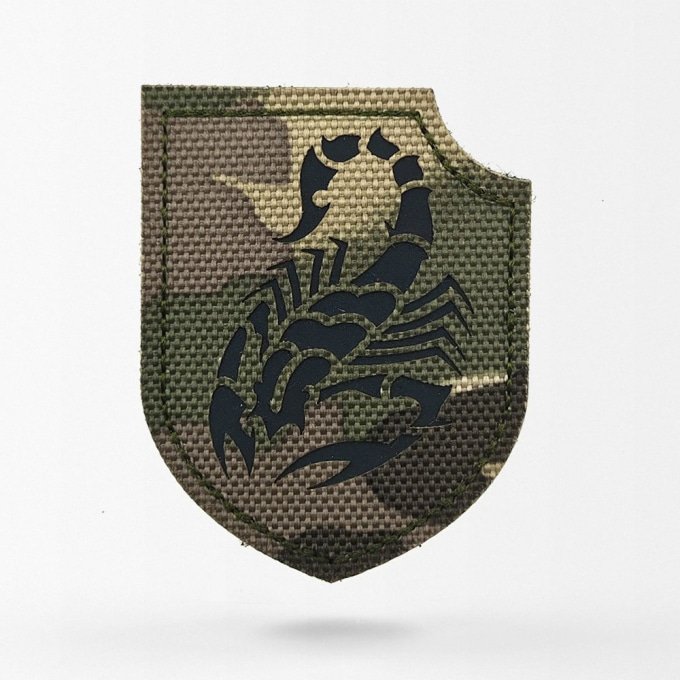Tactical scorpion camo patch