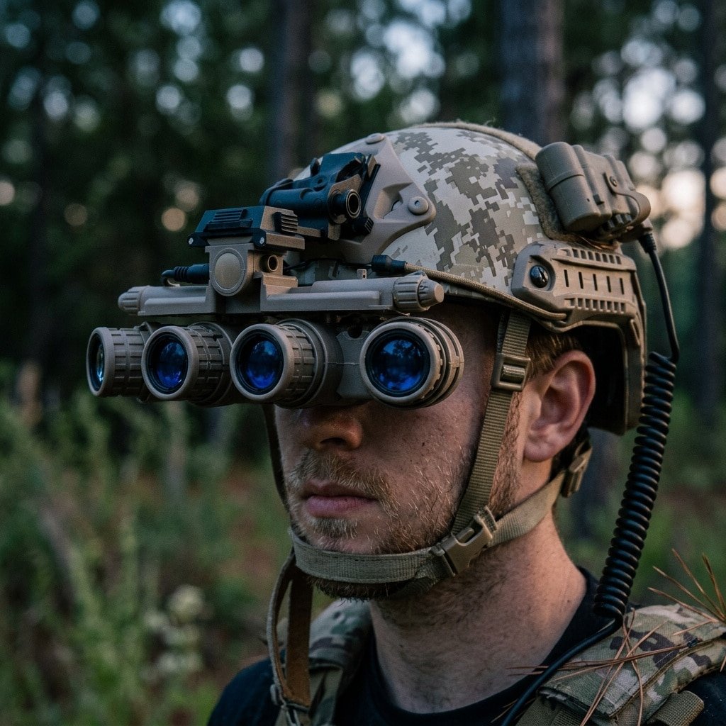 Army quad vision helmet