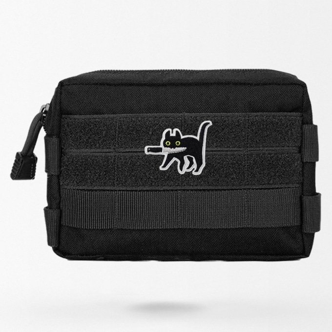 Assassin Cat Meme Velcro Patch - Image 2