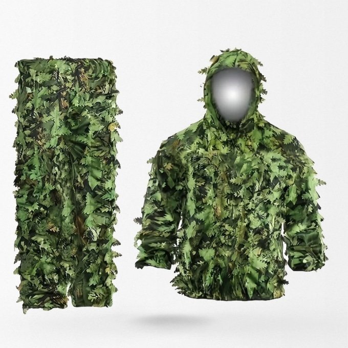 Bionic leaves ghillie suit