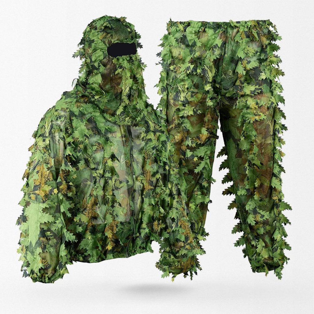 Masque Ghillie Fait Main, Camouflage 3D (neuf, Fabrication UK)