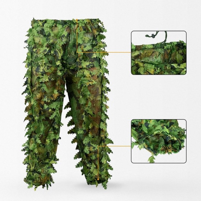 Bionic leaves ghillie suit with face mask - Image 4
