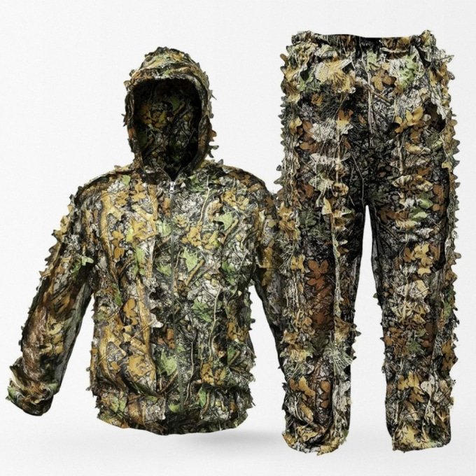 Hunting Camo Breathable Ghillie Suit Set