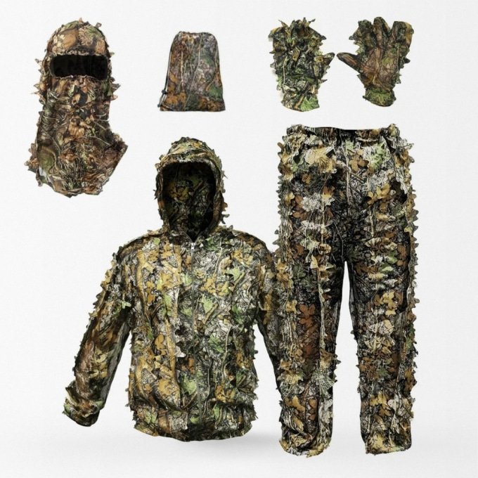 Hunting Camo Breathable Ghillie Suit Set - Image 3