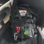 Red devil head embroidered patch photo review