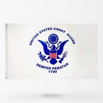 Coast guard military flag