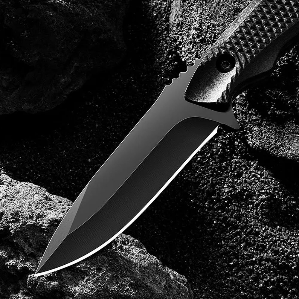 Fixed blade tactical knife with sheath - Image 3