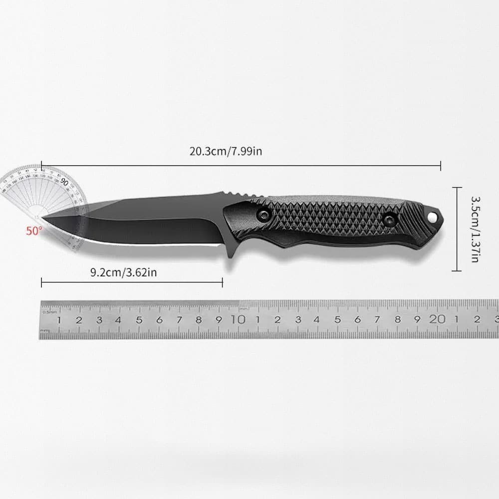 Fixed blade tactical knife with sheath - Image 5