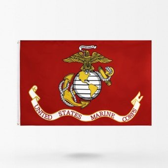 Military marine corps flag