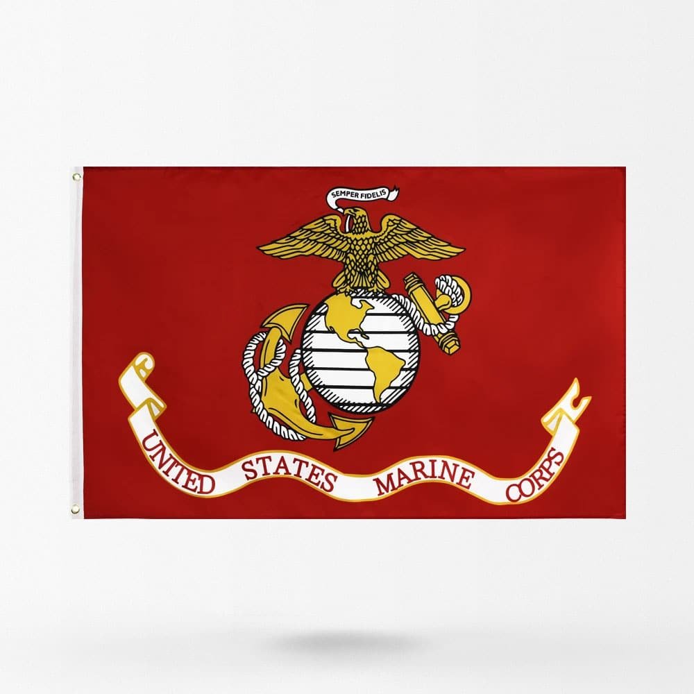 Military marine corps flag